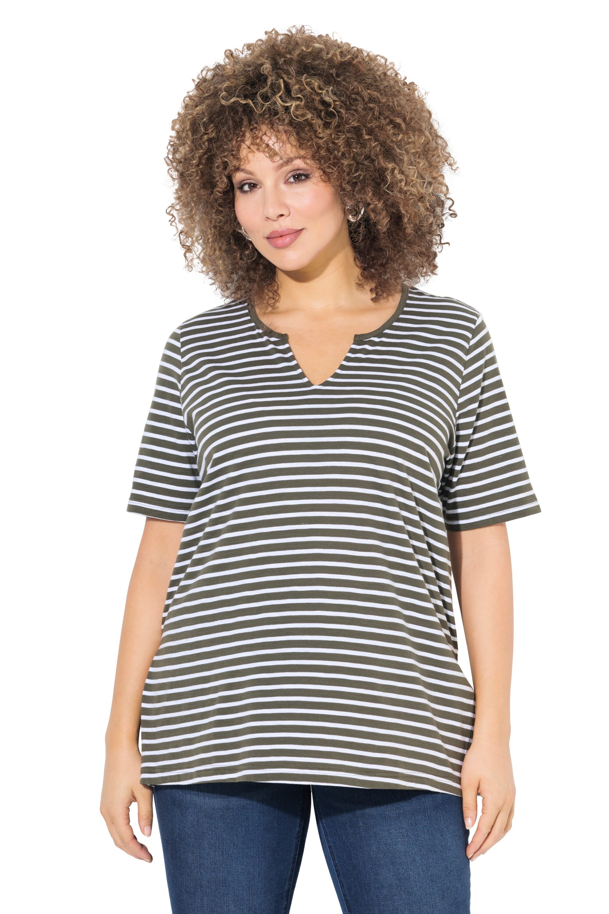 Ulla Popken Shirt in Grün: Vorderseite