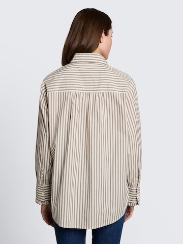 TOM TAILOR DENIM Bluse in Weiß