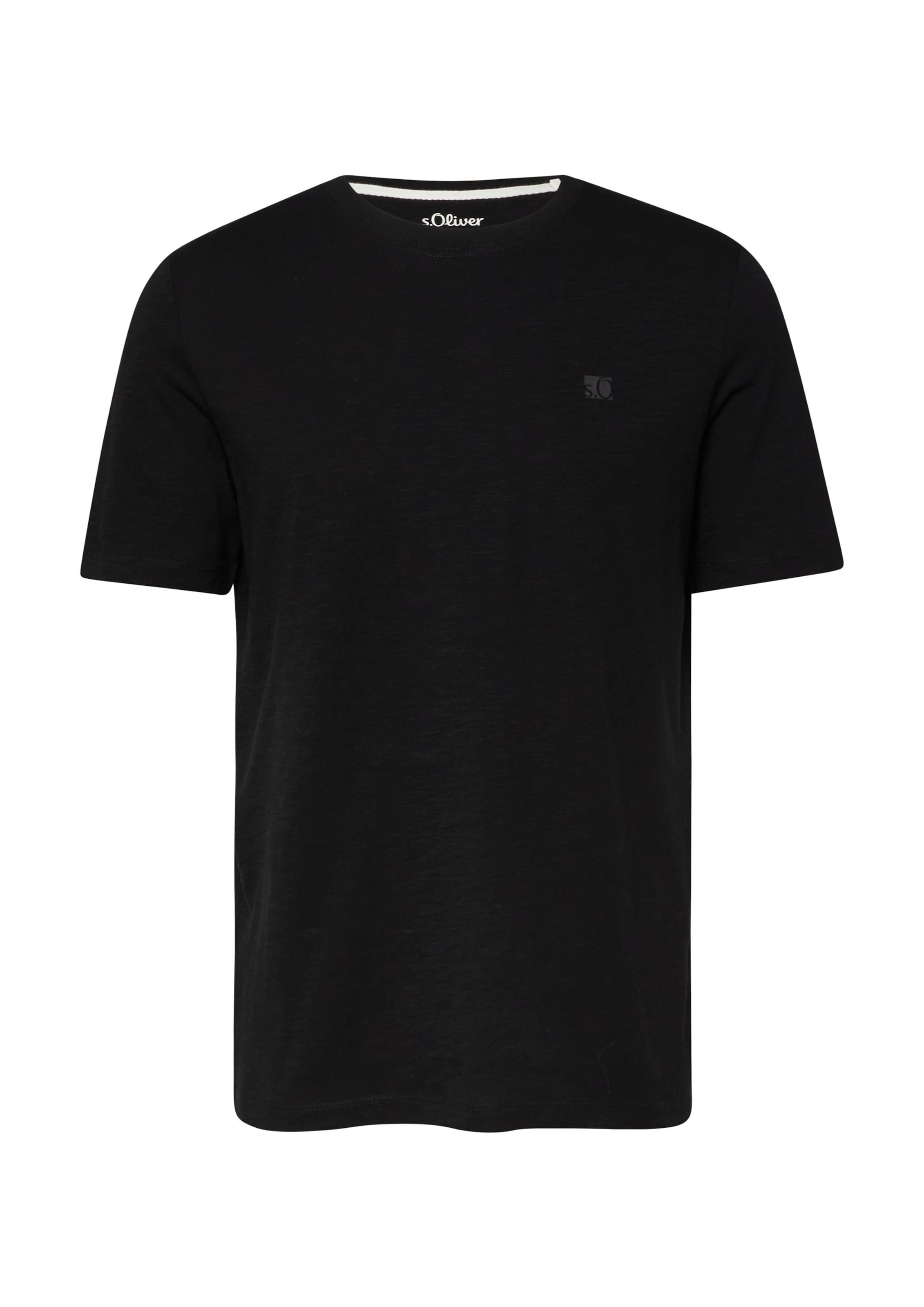 s.Oliver Shirt in Zwart: voorkant