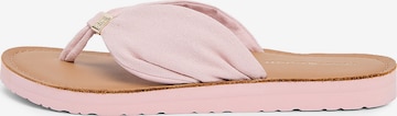 Tongs TOMMY HILFIGER en rose : devant