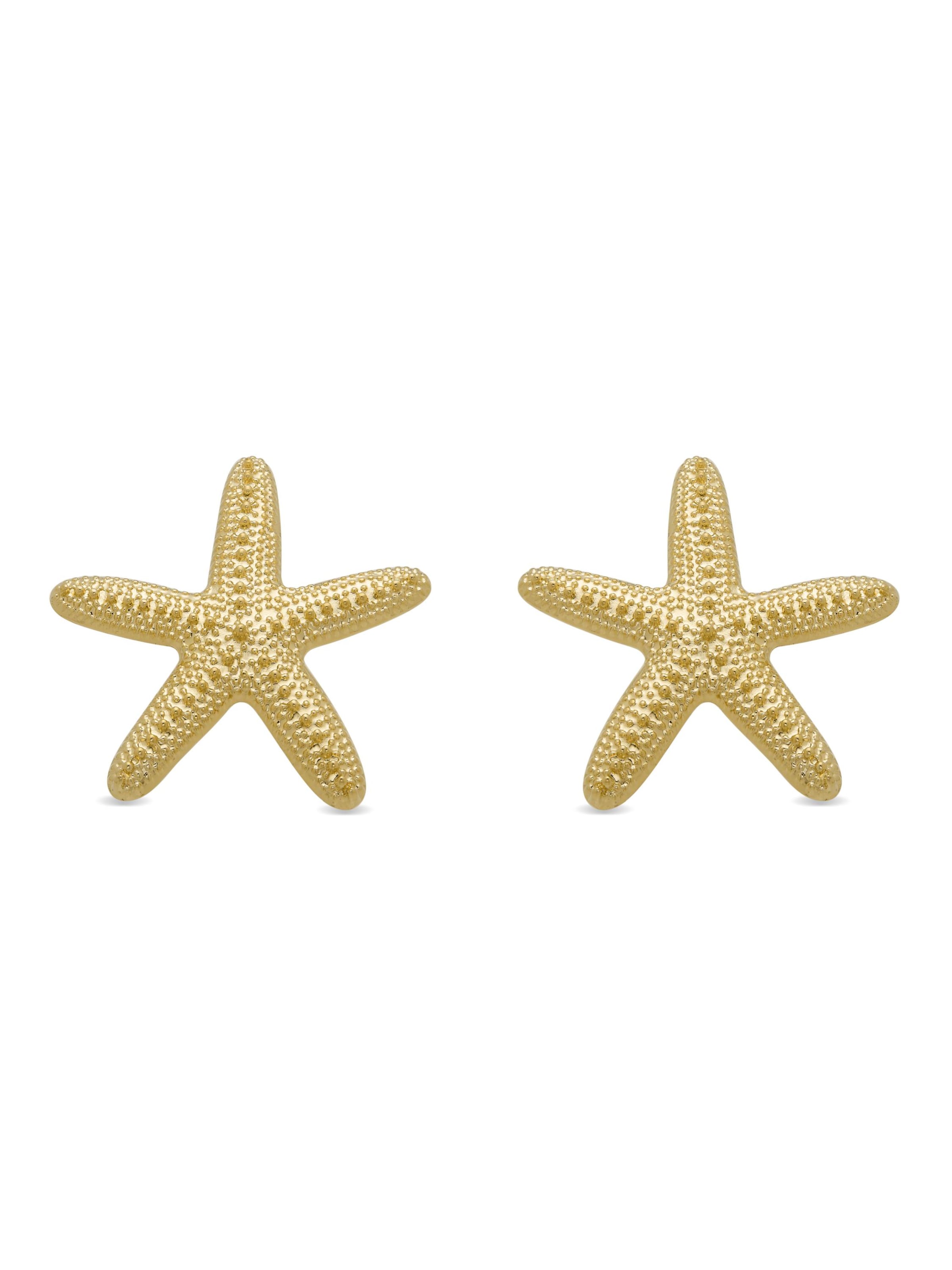 Orecchini 'Star' di Luxenter in oro: frontale