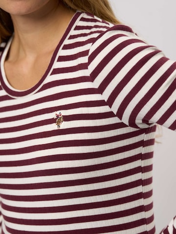 U.S. POLO ASSN. T-Shirt ' Chanett ' in Rot