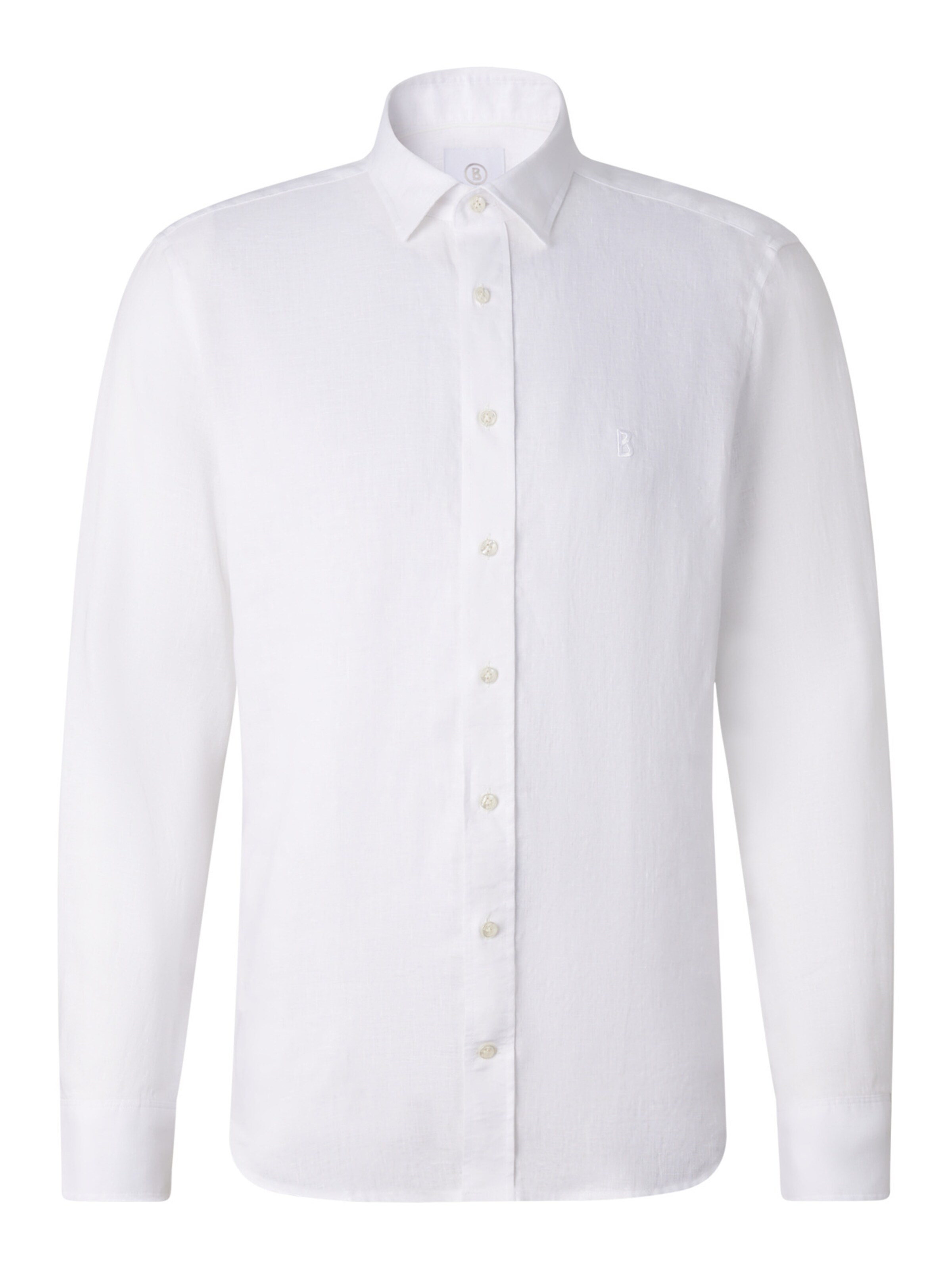 BOGNER Regular fit Button Up Shirt 'Timi  ' in White: front