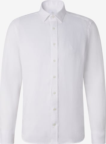 BOGNER Regular fit Button Up Shirt 'Timi ' in White: front