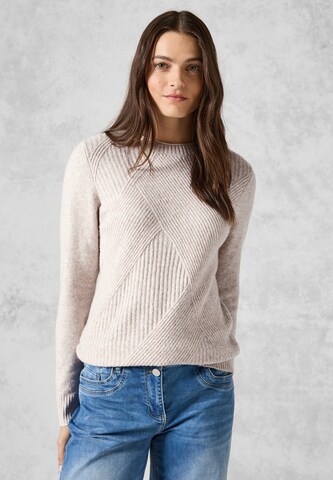 CECIL Sweater in Beige: front