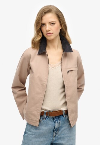 Superdry Tussenjas 'Ranch' in Bruin