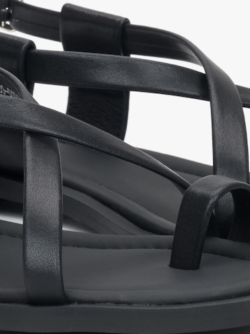 Estro Sandaal '225509-01' in Zwart