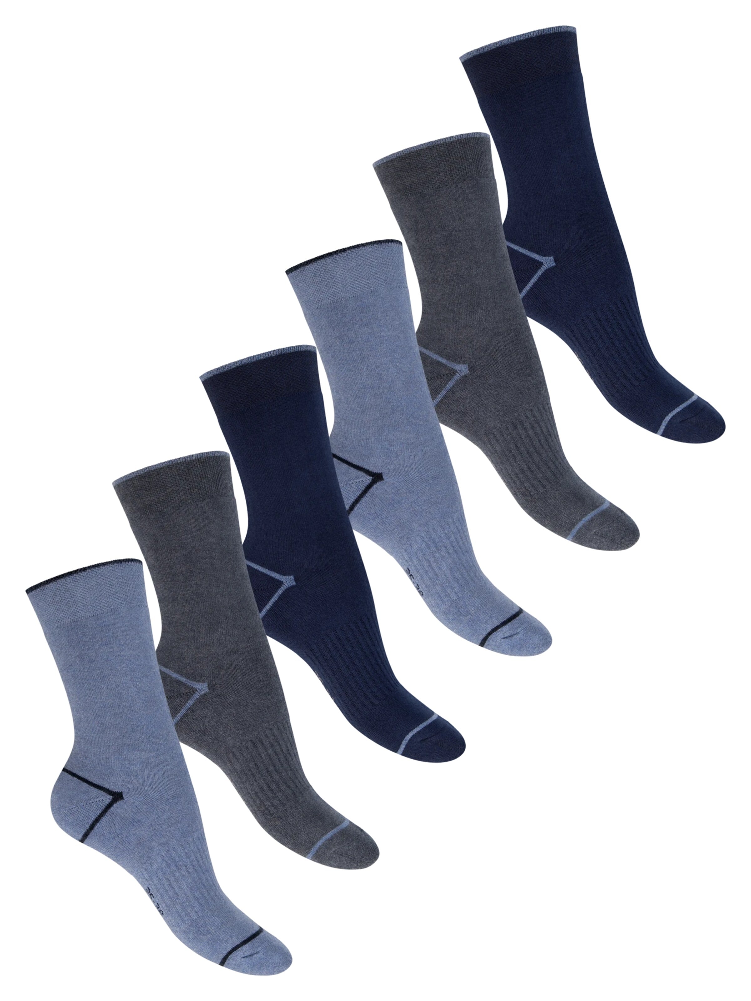 footstar Socks 'EVERYDAY!' in Blue: front