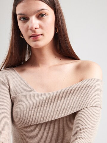 Miss Selfridge Knit dress in Beige