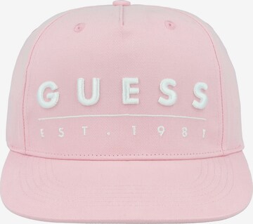 Cappello da baseball di GUESS in rosa: frontale