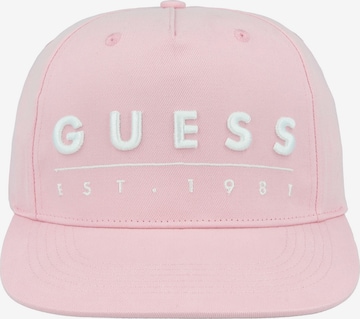 GUESS Cap in Pink: front