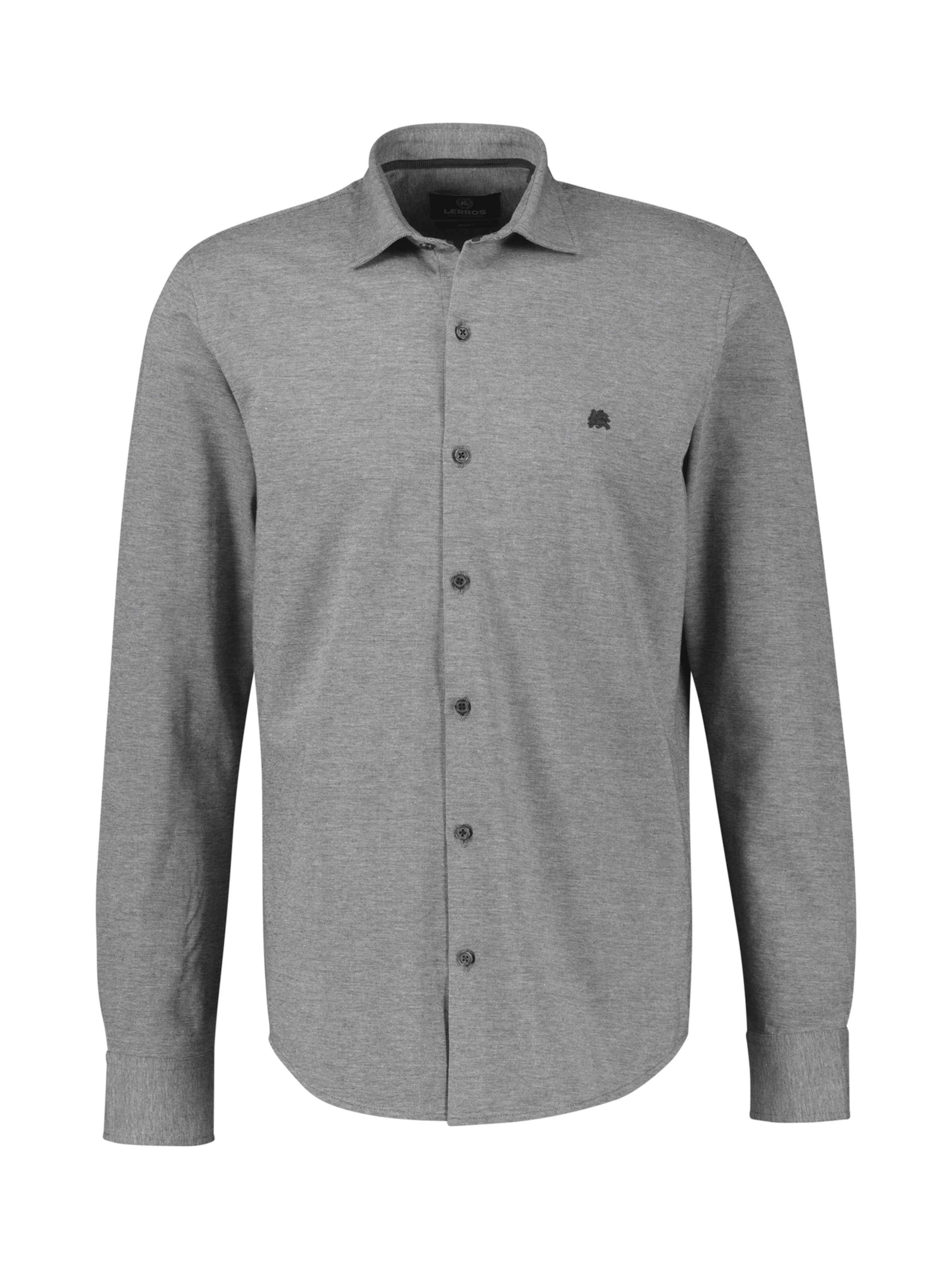 LERROS Regular fit Overhemd in Grijs: voorkant