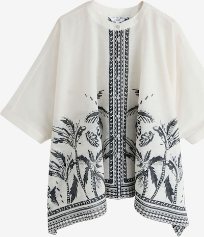 Next Strandkleid in schwarz / weiß, Produktansicht