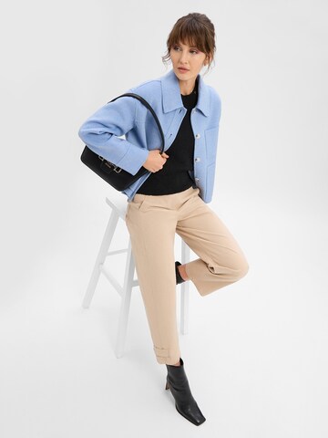 Marc Cain Regular Pleat-front trousers ' Ruma ' in Beige