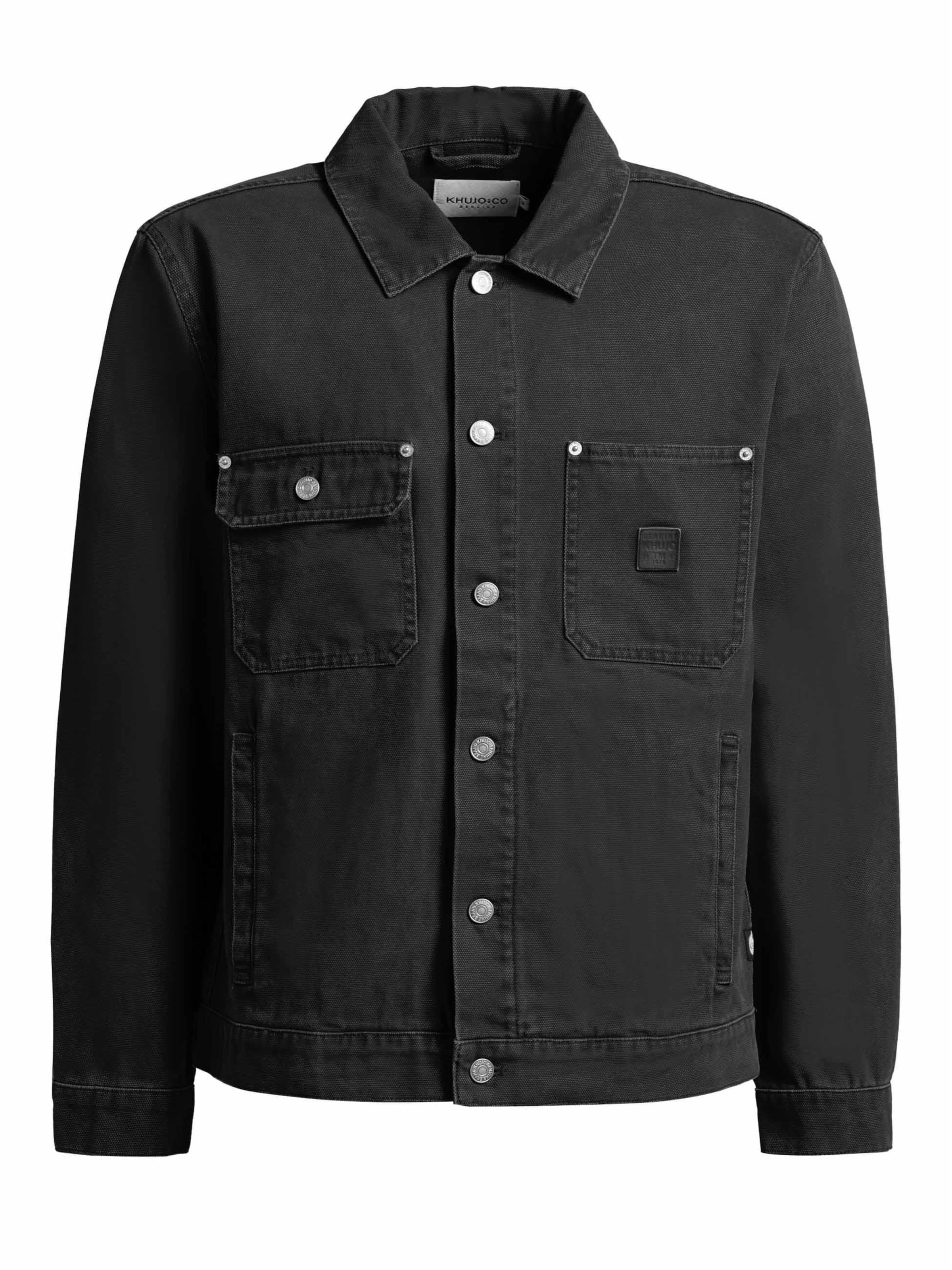 khujo Tussenjas 'Ronny' in Zwart: voorkant