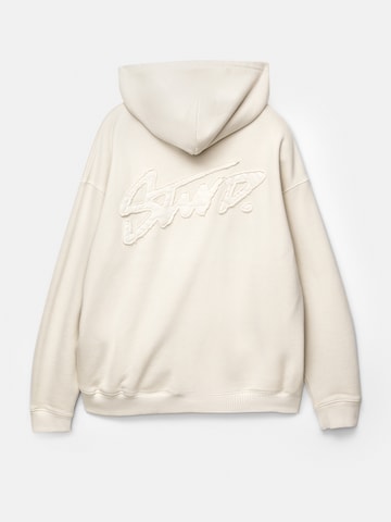 Pull&Bear Collegepaita 'STWD' värissä valkoinen
