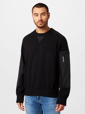 Pull-over 'Sutil' HUGO en noir : devant