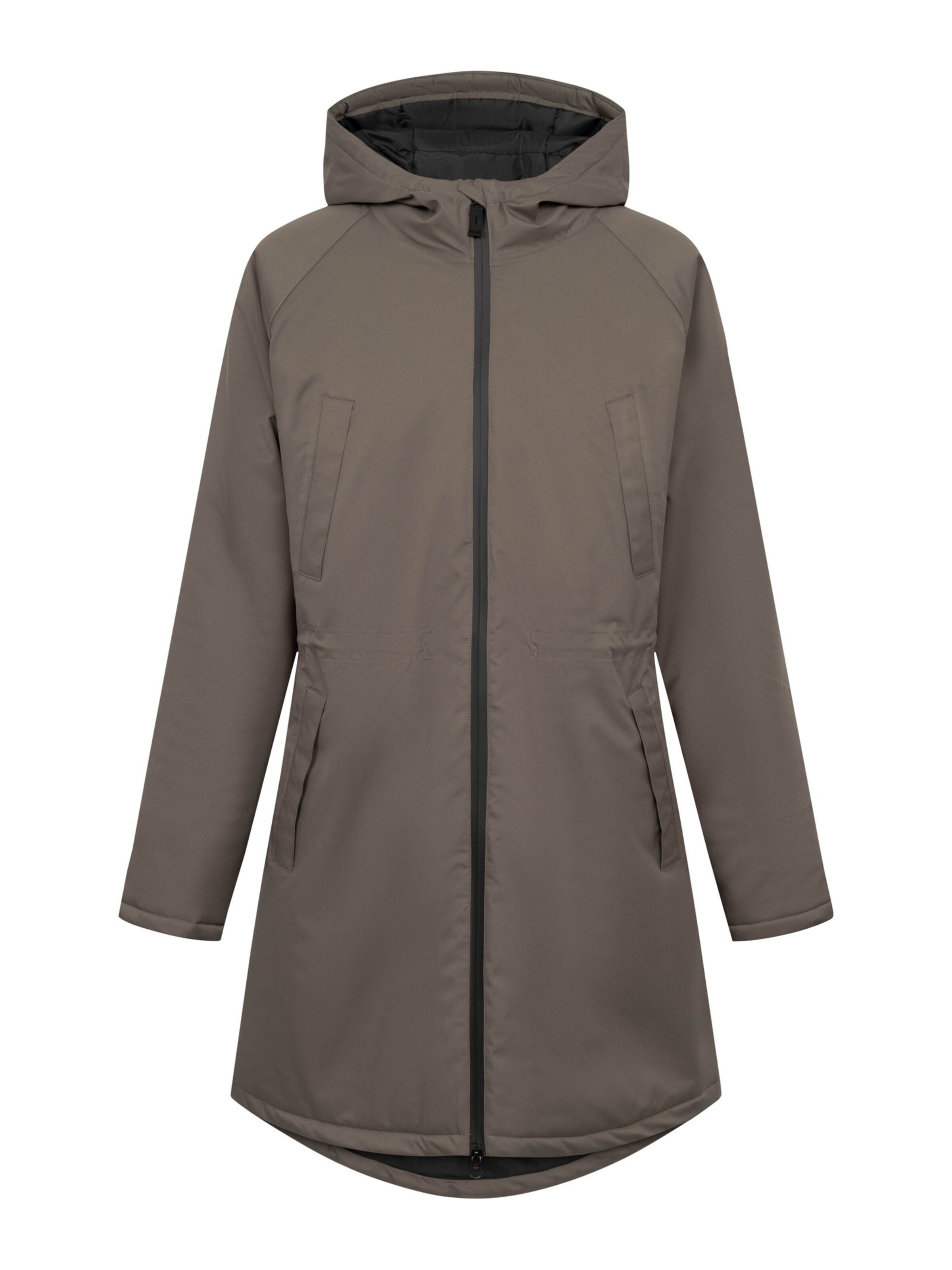 Derbe Winter Coat 'Deutholm' in Brown: front