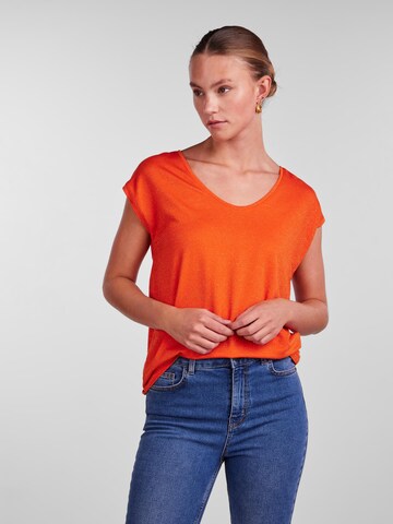 PIECES T-shirt 'Billo' i orange: framsida