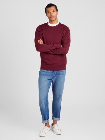 TOMMY HILFIGER Pullover 'ESSENTIAL' i rød