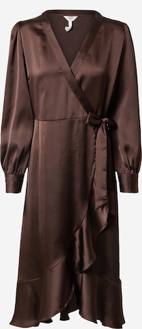 Robe 'Sateen' OBJECT en marron : devant