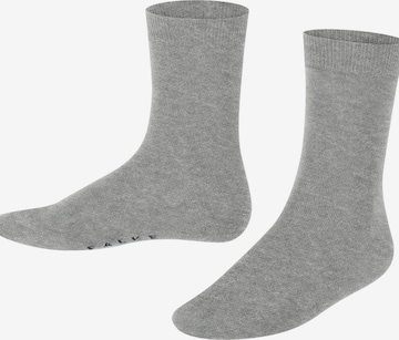 FALKE Socks 'Cotton Finesse' in Grey: front