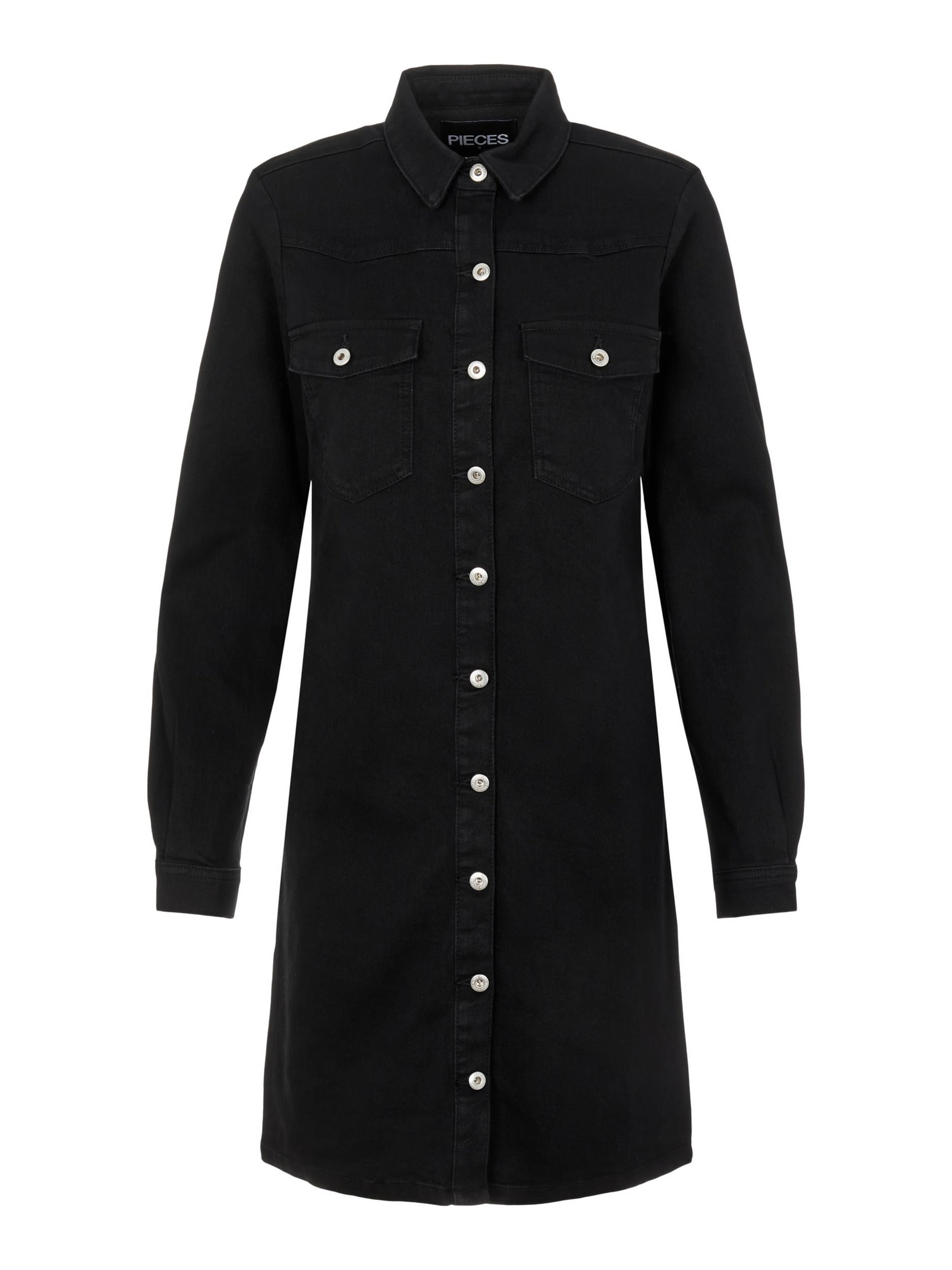 PIECES Kleid 'Perry' in Schwarz: Vorderseite