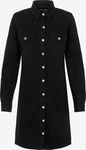 PIECES Shirt Dress 'Perry' in Black: front