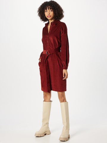 Weekend Max Mara - Vestido camisero 'GIBERNA' en rojo: frente