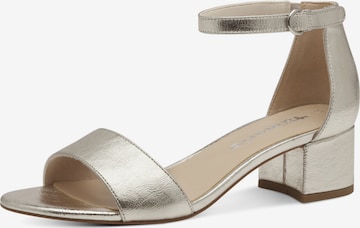 Tamaris - Sandalias con hebilla en beige: frente