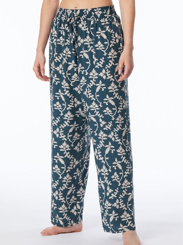 SCHIESSER Pajama Pants ' Mix + Relax ' in Blue: front