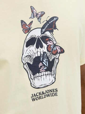 JACK & JONES Bluser & t-shirts 'JORSkull Coast' i beige
