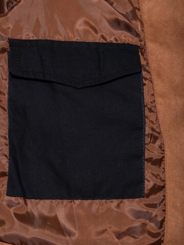 Queen Kerosin Zip-Up Hoodie in Brown