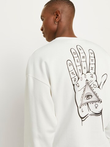 Felpa 'JJMystic' di JACK & JONES in bianco