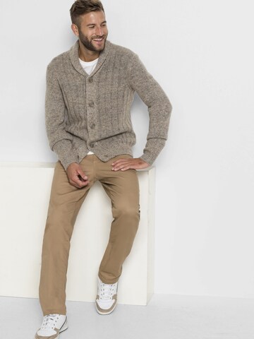 bonprix Gebreid vest in Beige