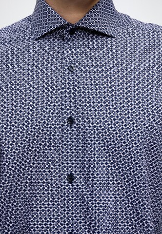 Bruun & Stengade Regular Fit Skjorte 'Lemie' i blå