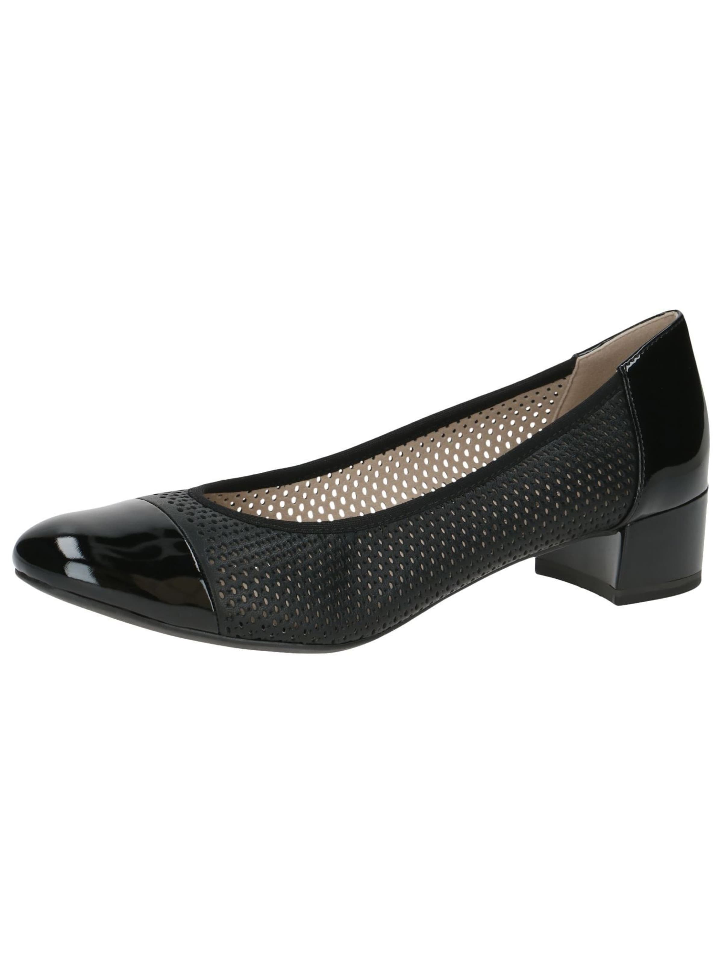 CAPRICE Pumps in Schwarz: Vorderseite