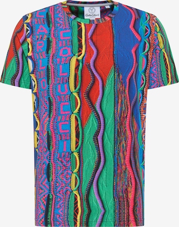 T-Shirt Carlo Colucci en mélange de couleurs : devant