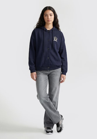 MYMO - Sudadera con cremallera en azul
