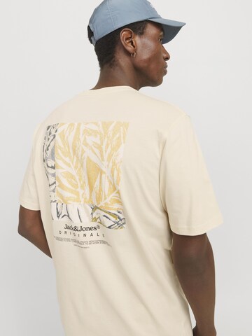 JACK & JONES Тениска в бежово: отпред