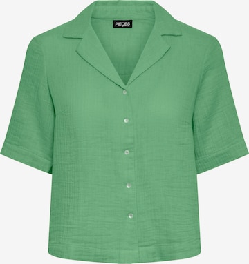 PIECES Blouse 'Stina' in Green: front