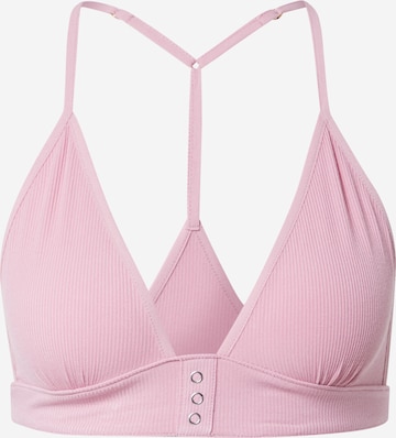 Free People - Triangular Soutien 'SNAPS SNAPS' em rosa: frente