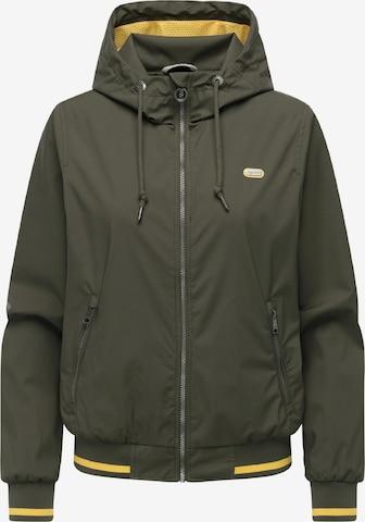 Giacca funzionale 'Oggie' di Ragwear in verde: frontale