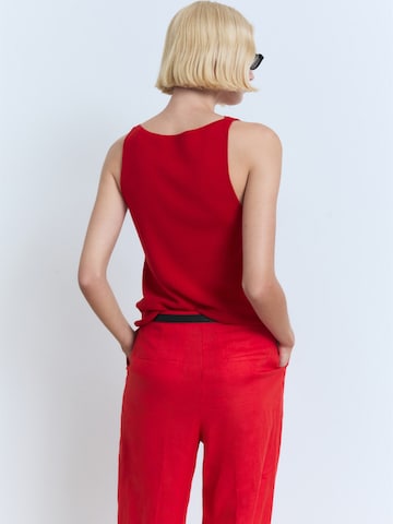 MANGO Knitted top 'SUENYO' in Red
