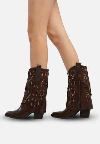 Salinyang Comwboystøvler i brun