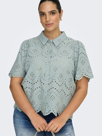 Camicia da donna 'CARValais' di ONLY Carmakoma in verde: frontale