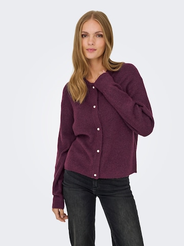 JDY Knit cardigan 'JDYLumi' in Red: front