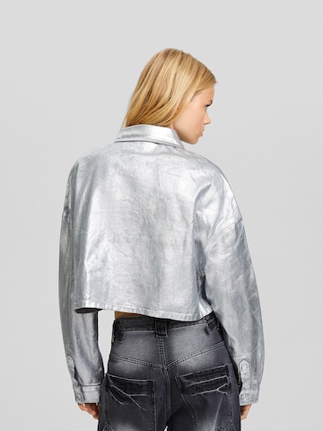 Veste mi-saison Bershka en argent