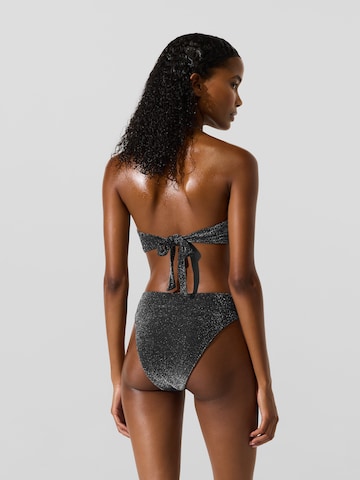 Karl Lagerfeld - Cueca biquíni 'Metalic' em preto