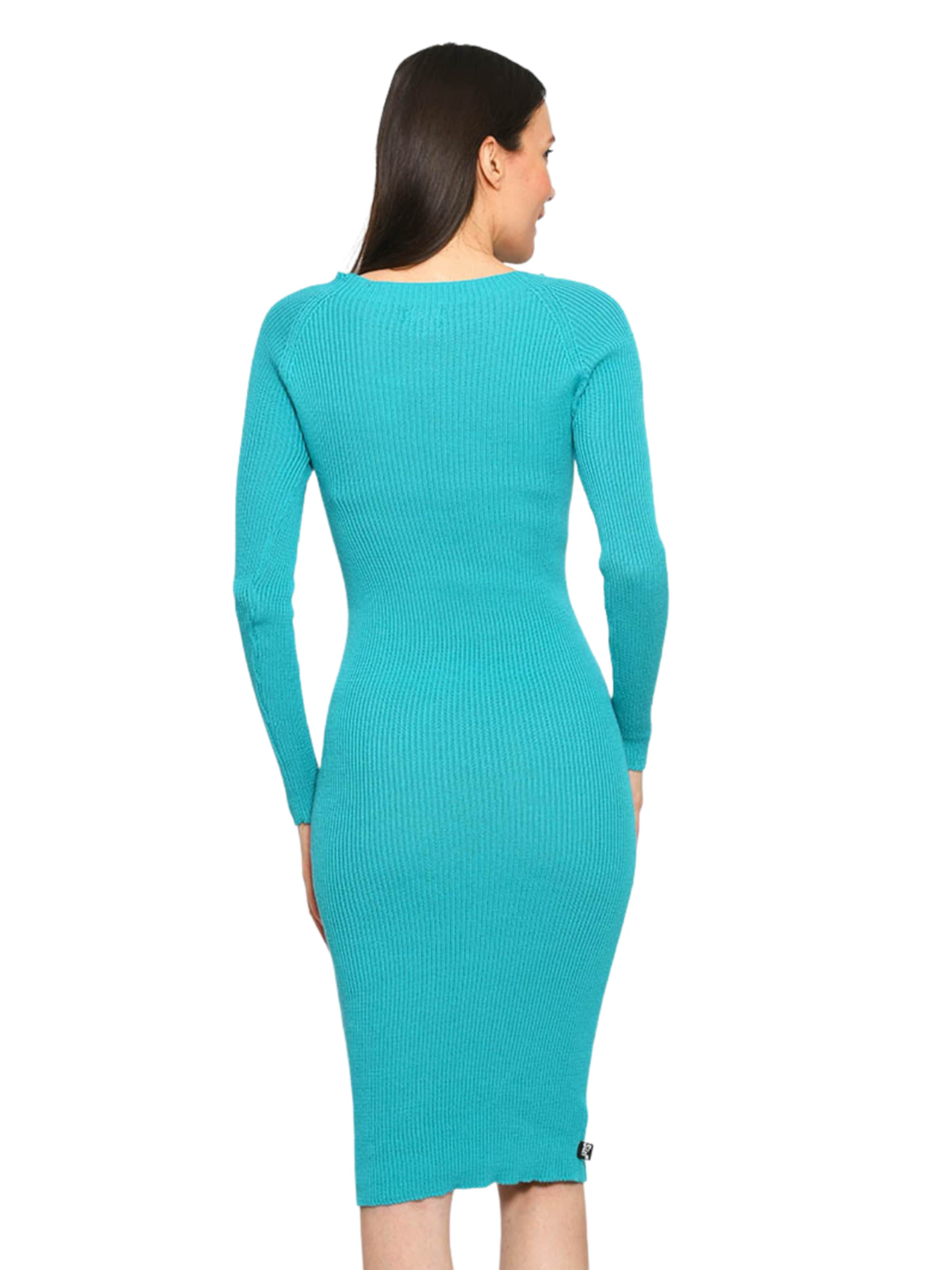 Süel knitwear - Vestido de punto 'Amanda Basic' en azul